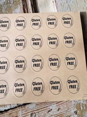 Google sökresultat 'Gluten free stickers'